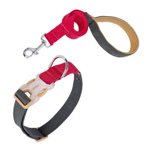 DogLemi Dog Collar And Leash Set Adjustable Soft Pet Collar Lightweight Durable Lead Rope With Comfort Handle For For Small Medium Large Dogs Outdoor Accessories