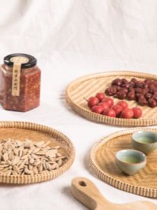 ถาดไม้ไผ่สาน ถาดใส่ของแห้ง กระด้งไม้ไผ่ ที่ใส่อาหารแห้ง ใช้ตากพริก เครื่องเคียง ไม่ไผ่ธรรมชาติปลอดภัย ใช้งานง่ายมีหลายขนาด ส่งฟรี