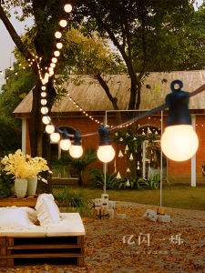 Outdoor LED Decorative Lighting Waterproof Garden Courtyard Lamp String Lights Balcony Hanging Lamps Home Small Bulbs Arrangement