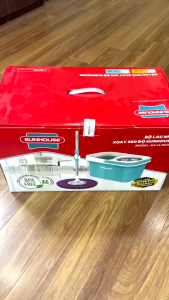 BỘ LAU NHÀ XOAY 360 ĐỘ SUNHOUSE KS-CL330IB - Nhựa pp nguyên sinh chuyển động 360 độ