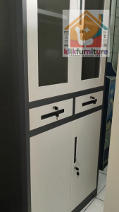 Lemari Arsip Filing Cabinet Besi 4 Pintu 2 Laci AK 12 / 112