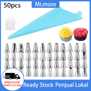Mi.more Piping Bag Silikon Set 50 In 1 Cake Decorating Cookie/Alat Penghias Cake Dekorasi Kue Cake Decoration