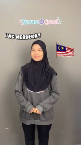 TudungSiComel Inner Rainbow Edisi Merdeka Hari Malaysia Hari Perayaan