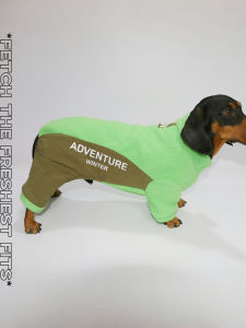 Warm Fleece Double-Sided Pet Clothes for Dogs And Cats Small to Medium Size Sports Style Sausage Coat Bichon Pomeranian