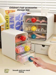 WEIAI | Large Capacity Hair Accessory Storage Box for Girls