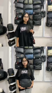 Tas Slempang Waterproof Pria PEGE VELUS Tas Tangan 3 in 1 Clucth Original Multifungsi - PG 9111