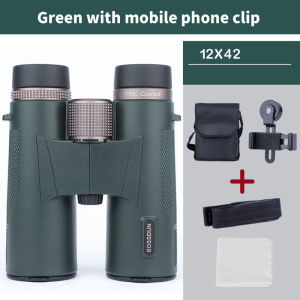 12x42 HD Professional Binoculars with ED Lens BAK4 Prism Waterproof Metal Body for Birdwatching Hunting Camping Travel Outdoor