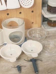 SUNATUR Hand Blender Wireless Multifunctional Electric Food Chopper Processor Set Vegetables Stuffing Spices Grinder