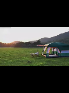 8-10 person camping tent Large tent family use Two bedrooms and one living room Extra large space
