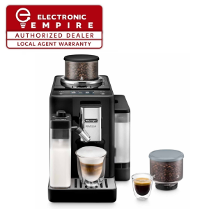 FREE Coffee Glasses Worth $59.80 - Delonghi EXAM440.55 | EXAM440.55.BG | EXAM440.55.B | EXAM440.55.G Rivelia Automatic Coffee Maker 1450W