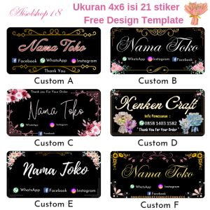 Cetak Sticker Bouquet Custom Terlaris