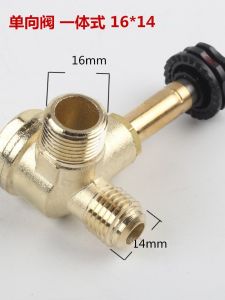 วาล์วเดี่ยวหัวคู่แบบไม่มีอากาศ วาล์วอิเล็กทรอนิกส์ ปั๊มลมแบบเงียบ อุปกรณ์เสริม วาล์วปิด แบตเตอรี่ วัสดุเหล็กหล่อ จีนแผ่นดินใหญ่