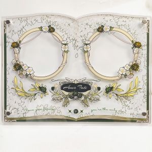 Double Barbecue Grain Display Props Acrylic Storage Wedding Certificate Destiny Love Cartoon Anime Surroundings Table Game