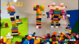 500/1000PCS Building Block Mainan Edukasi Mainan Anak DIY hadiah Natal