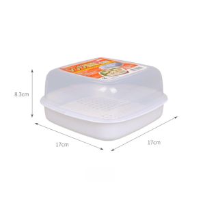 Microwave Heating Box Steamer Plastic Food Steamer Buns Steamed Rice Lid Cover Household Kitchen Appliances Accessories