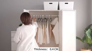 5 Pcs Trace-Free Clothes Hangers Anti-Slip Drying Flexible Sturdy Clothes Dress Slim Plastic Hanger