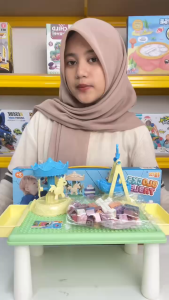 Mainan Anak BLOCK TABLE 69PCS 663A Mainan Puzzle Anak Mainan Meja Puzzle Anak Mainan Edukasi Anak Mainan Anak Perempuan - Mainan Anak Laki Laki