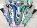 ชุดสีเวฟ125r/ชุดสีเวฟ125s/เฟรมเวฟ125/แฟริ่งเวฟ125ทำสีผ่าครึ่ง ฟ้าลิมิเต็ด/เขียวลิมิเต็ด ตัดบรอนซ์ ทำขอบดำด้าน+ได้สติ๊กเกอร์แต่งใส (แบบไปอีกคัน กลับอีกคัน ) วัสดุเปลือกตัวหนาพิเศษ ABS ของ NCA ประกอบสนิท แพ็คห่ออย่างดี สินค้ามีพร้อมส่ง เก็บปลายทางได้ค่ะ. 