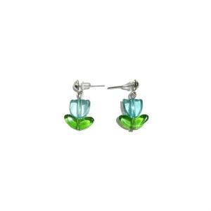 Aubree Tulip Flower Stud Earrings Anting Tusuk Bunga Tulip Aesthetic Resin Handmade Fashion