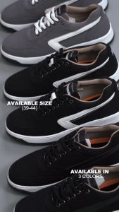Footstep Footwear Sepatu Pria Sneakers POP Fonte Black White Original Shoes