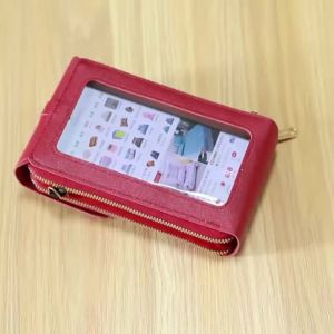 Màn hình cảm ứng điện thoại di động túi Mini Flap Crossbody Túi thời trang giả da ví dọc Ví với khe cắm thẻ
