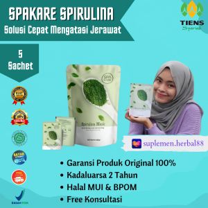 Masker Spakare Spirulina 100% Original Masker Wajah Masker Glowing Anti Jerawat