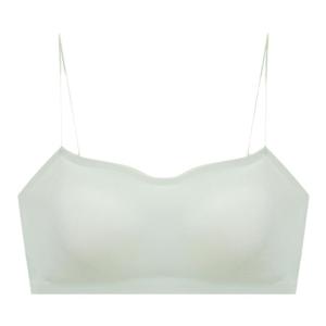 HUACHENGSHI | เสื้อชั้นในแบบเกาะอกบางๆ ไร้ตะเข็บสำหรับผู้หญิงในฤดูร้อน เสื้อชั้นในกีฬาแบบเกาะอก สายเดี่ยวบาง ป้องกันการสัมผัสได้ แผ่นเสริมหน้าอกขนาดเล็ก