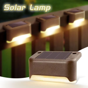 Waterproof LED Solar Deck Lights Street Wall Lamp Outdoor Fence Post Solar Light For Garden Courtyard Patio Stairs Pool Decor