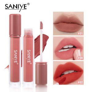 SANIYE 9 Warna Velvet Lip Matte Transferproof Tahan Lama Lipstik Cair Waterproof Kosmetik L1271