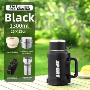 316 Stainless Steel Large Capacity Insulated Flask 3L