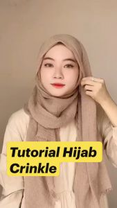 Almahira Shop Pashmina Crinkle Shawl 180x100 By Azara Kerudung Import High Quality Premium Terbaru