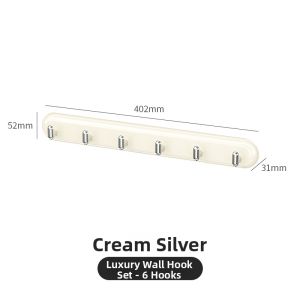MOLORE | No-drill Strong Adhesive Hooks Bathroom Wall Hook