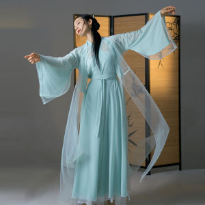 Original Xiangjun Xiangfu Dance Costume Classical Dance Silk Skirt Womens Traditional Clothing Stage Performance Hanfu Dress