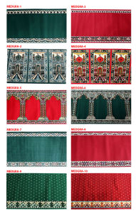 Alhadi Karpet Masjid MEDGRA SHABEL METERAN 100 x 105cm Tebal 9mm Sajadah Roll Mushola Custom Ukuran