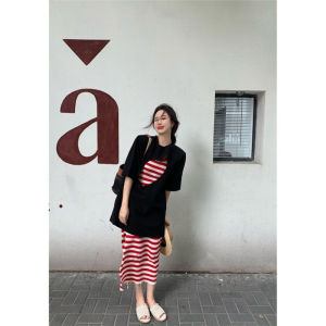 Loose Short Sleeve T-Shirt Womens plus Size Summer Special Large Design Hollow out Top Sweet School Style Stripe Pattern