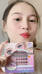 Eyelash Extension 11mm 10 Baris Bulu Mata Palsu Tanpa Lem Eyelash Instan Korean Lash Look Natural
