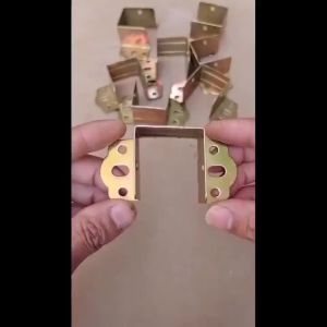2/4/6pcs U-shaped bracket corner code suitable for bed support frame crossbeam bracket reinforcement hardware accessories