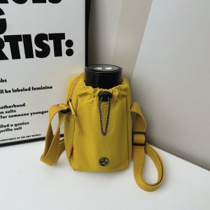 New Fashionable Nylon Single Shoulder Bag Casual Crossbody Street Style Water Bottle Bag Insulated Thermal Mug Bag for Men And Women