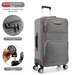 Durable Oxford Cloth Travel Suitcase Large Capacity 4-Wheel