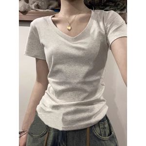SUHUIQIAN | Slim Fit High Waist Short Length Top for Women