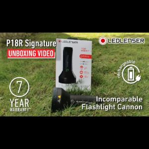 Ledlenser P18R Signature - 4500 lumens Rechargeable - EDC Handy Size Flashlight - Bright LED Light - Waterproof with IP54 protection - Signature Series Flashlight