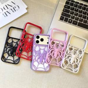 Ốp Điện Thoại iPhone 3D镂空 Hình Nhện Cao Cấp Chống Sốc Tản Nhiệt Dành Cho Air 18 17 16 15 14 Plus 13 12 11 ProMax