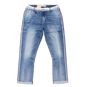 Slim Fit Cotton Straight Leg Jeans Mens Nine Point Pants Low Waist Zipper Casual Style Spring Autumn Season No Stretch Elastic