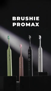 Bàn Chải Điện Brushie Promax phiên bản nâng cấp 2025 với 15 chế độ làm sạch tích hợp máy rửa mặt 2in1 - Hàng chính hãng