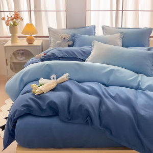 Bộ Đồ Giường 4 Mảnh A-Class Gradual Color 100 Dày 4 Mùa Đồ Dùng Sinh Viên Ký Túc Xá 3 Mảnh Bộ Đồ Giường Đơn Giản
