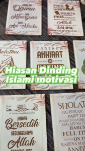 Decor Art - 15x20Cm Cm Hiasan Dinding Islami Poster Kayu Quotes Motivasi Unik Vintage Wall Decor Ruangan Dekorasi Rumah (Kd: KWN)