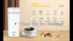 Portable Electric Kettle For Travel 500ml Personal Kettle 304 Stainless Steel Thermos Coffee Cup Travel Water Heater Temperature Control Mini Travel Smart Kettle