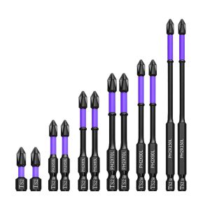 2pcs Nonslip PH2 Magnetic Batch Head Impact Resistant Drill Bit Set Suitable For Impact Screwdrivers And Electric Screwdrivers