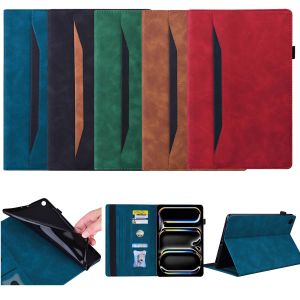 Business Style Pure Color Leather Case for Galaxy Tab T290/T870/A7 Lite/S8 Ultra/S10/8/S9 FE+/S11 Ultra Tablet Anti-Fall Protection