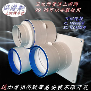 Tấm Chắn Mùi Ống Thông Phòng Tắm Đa Năng Van Một Chiều PVC 110/75 Cho Máy Hút Mùi Và Máy Làm Mát